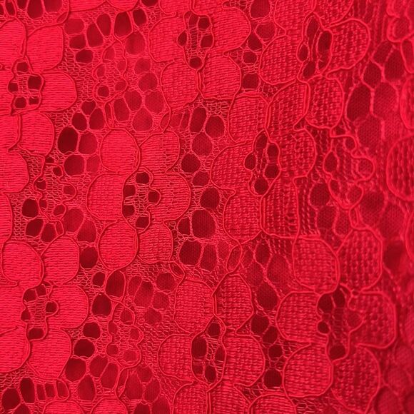 Nanette Lepore Candy Apple red lace sleeveless top NWT size small - Picture 7 of 10